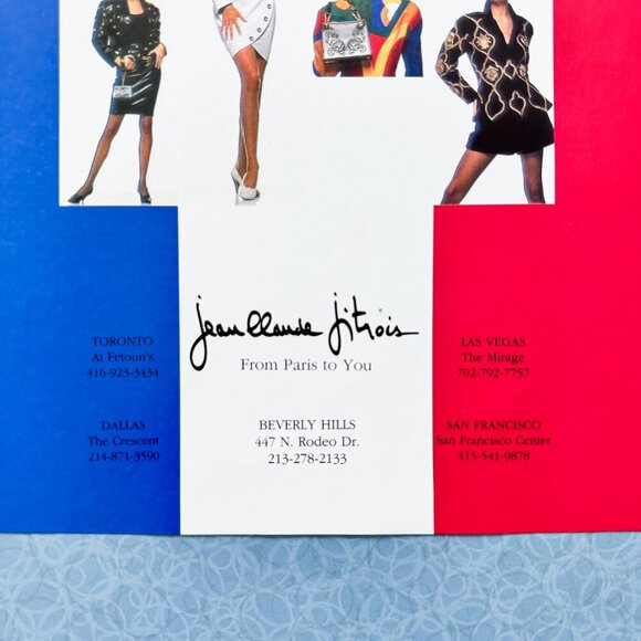 1990s Jitrois Gold Book Ad • Vintage Leather Fashion • Parisian Wall Art - Picture 3 of 6